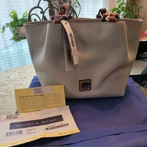 Small Flynn Dooney & Burke Purse in Ecru